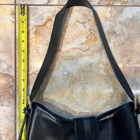 Spartina 449 Black Leather Bucket Bag EUC - Picture 12 of 15